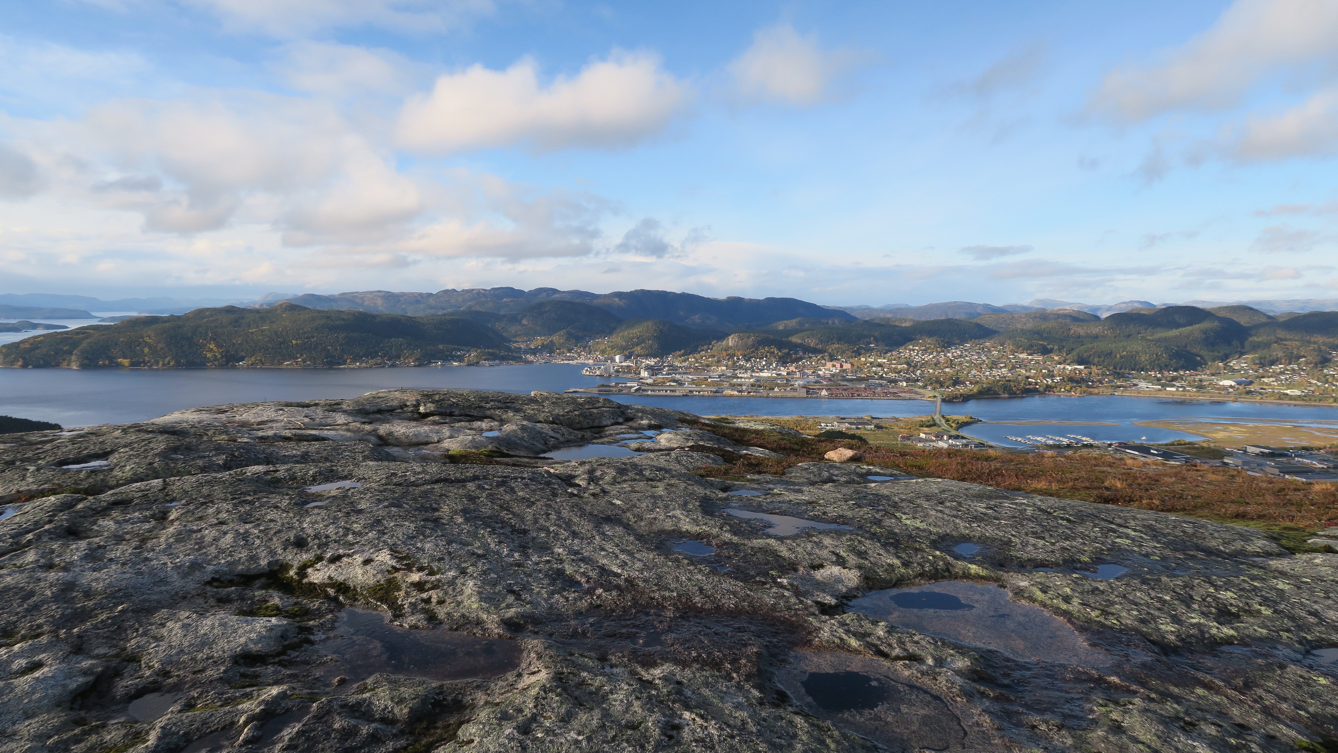 Utsikt fra Spillumsaksla mot Namsos