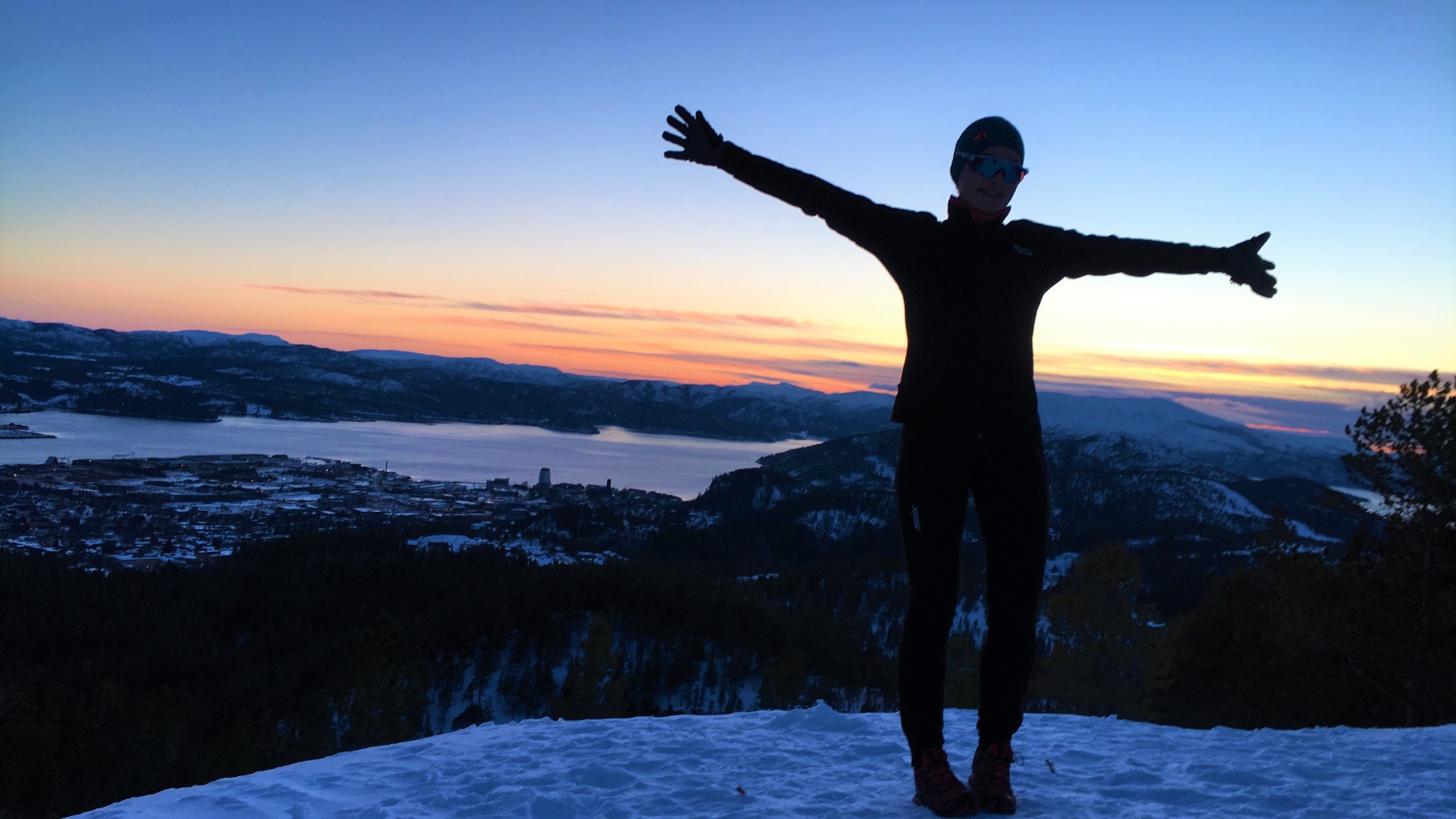 Vinterlys fra Svartfjellet i Namsos