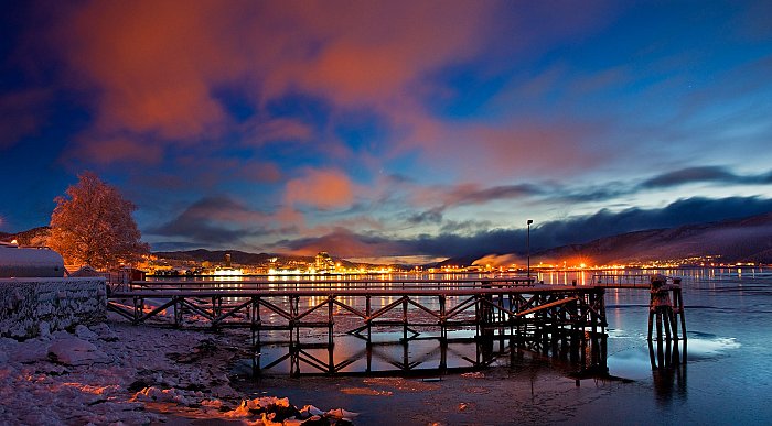 Vinter i Namsos. Foto: Steinar Johansen